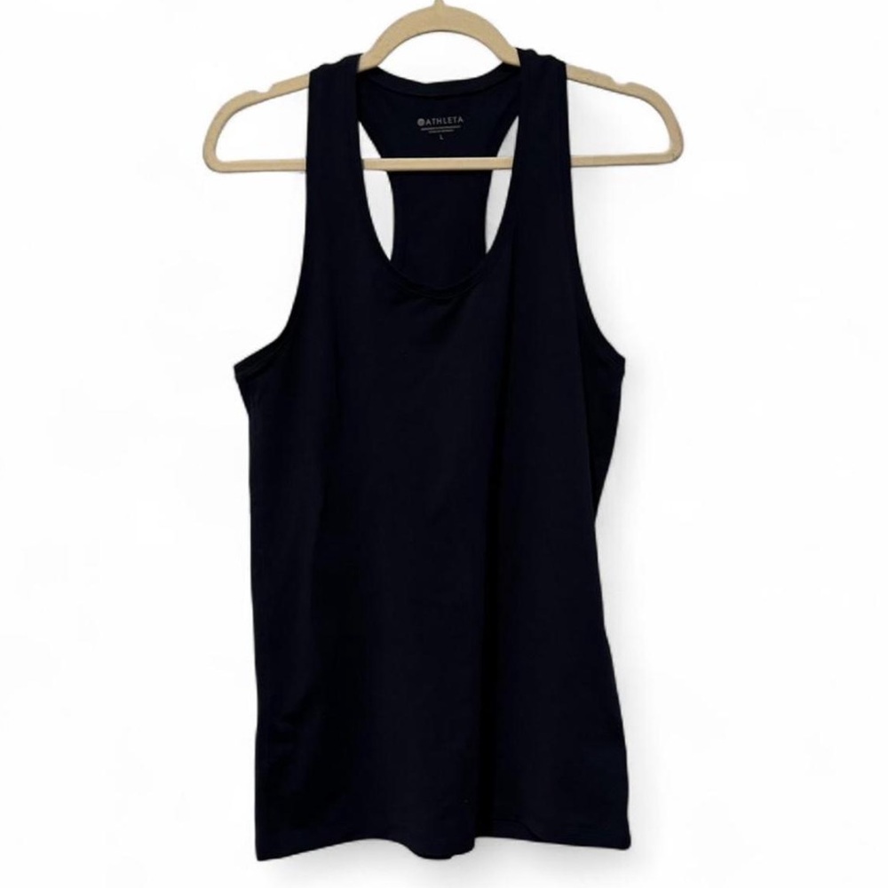 Athleta Navy Racerback Athletic Tank Top Size L